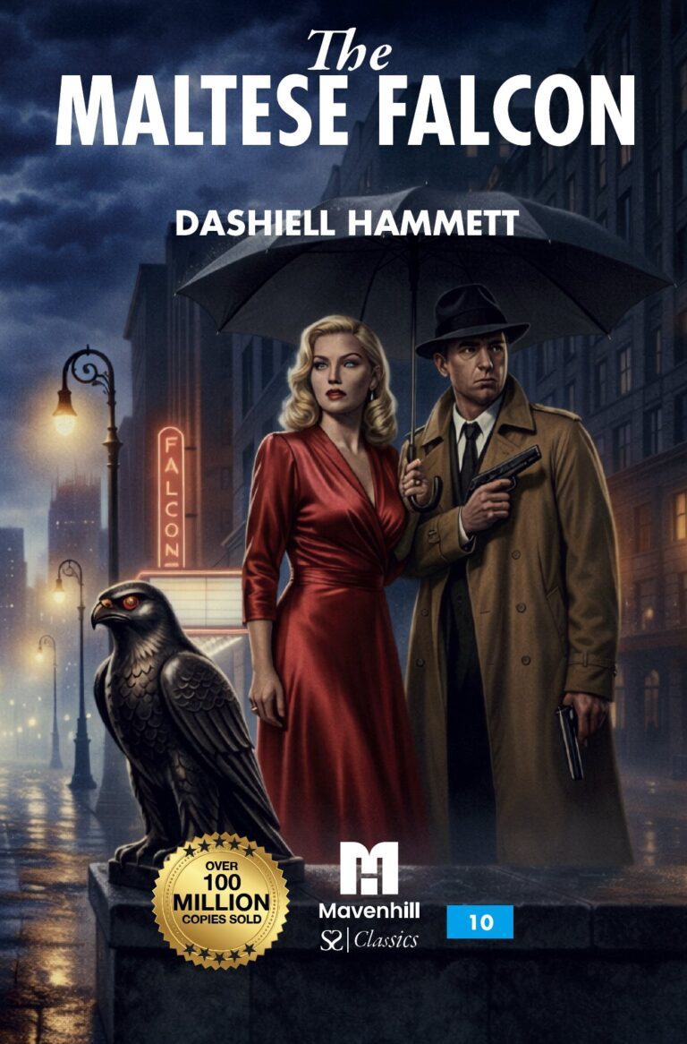 The Maltese Falcon by Dashiell Hammett, book cover