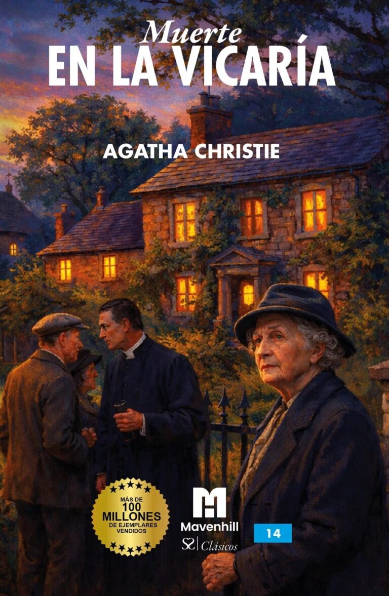 Muerte en la vicaría by Agatha Christie, book cover