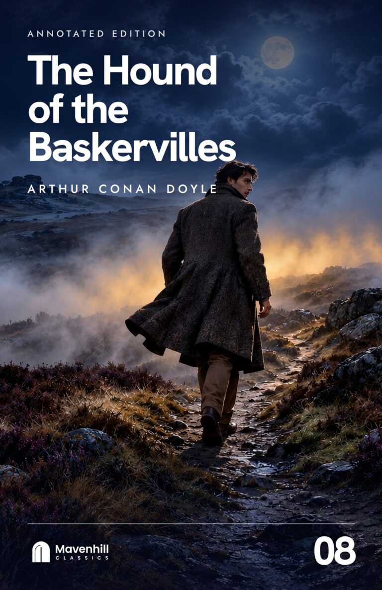 The Hound of the Baskervilles by Arthur Conan Doyle, book cover